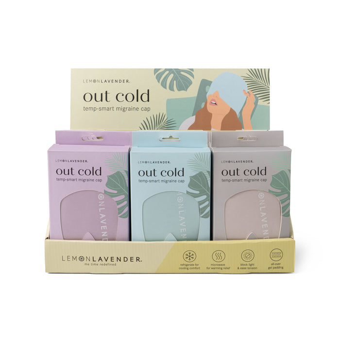 Lemon Lavender Out Cold Temp-Smart Migraine Cap - Available in 2 Colors!