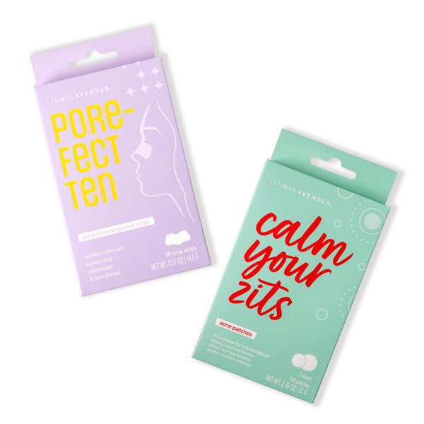Lemon Lavender Pore the Win Cleansing Nose Strips & Acne Patches- 2 Options Available