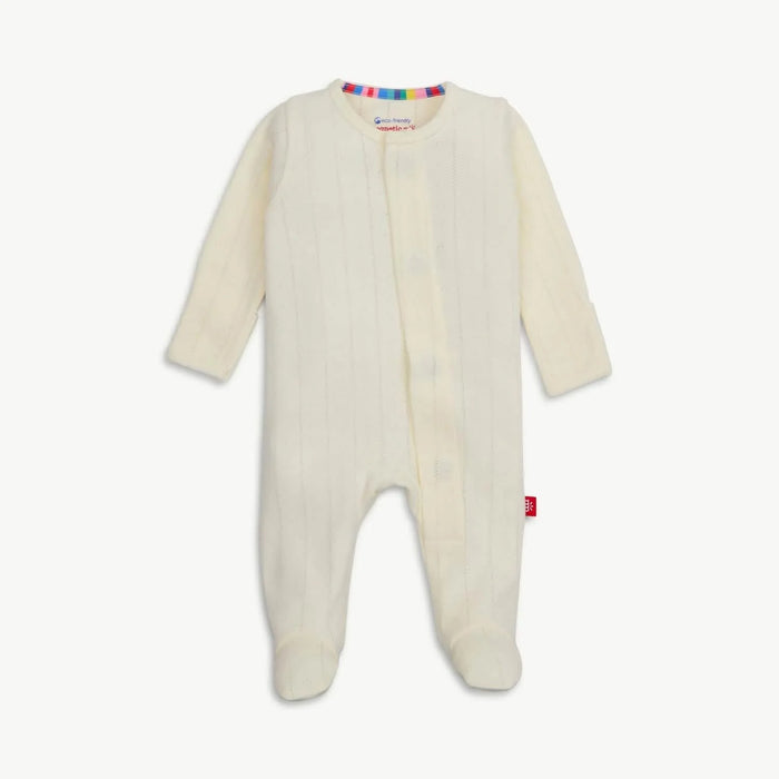 Love Lines Tofu Organic Cotton Magnetic Parent Favorite Footie- 5 Sizes!