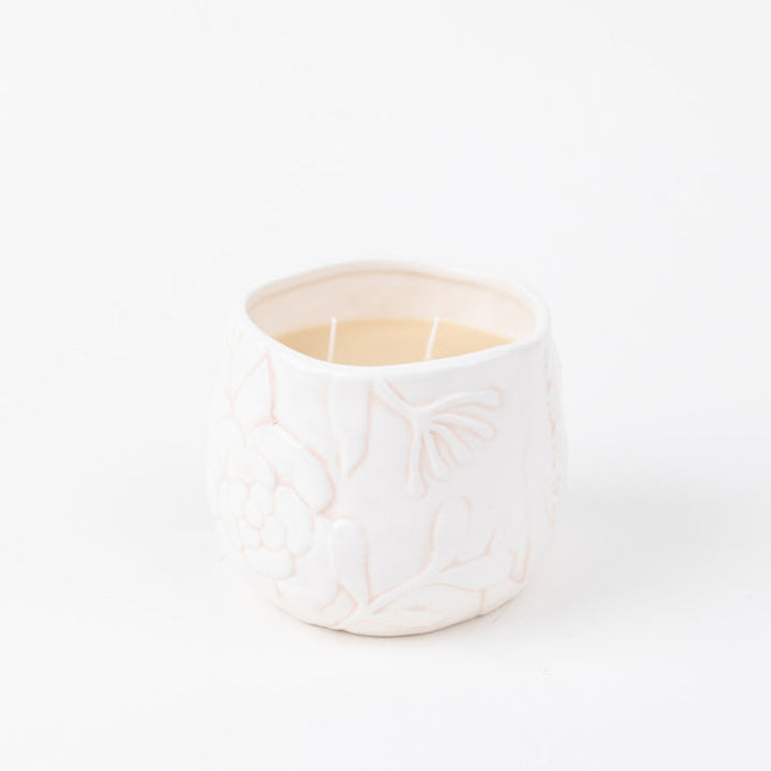 Sweet Grace Candle Floral Ceramic #057