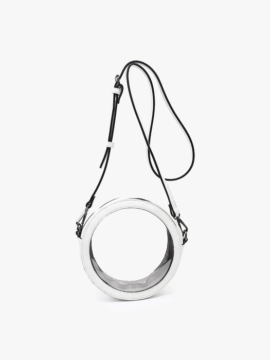 Lilibet Clear Crossbody Purse - Available in White & Brown.  Perfect for Stadiums & Game Day