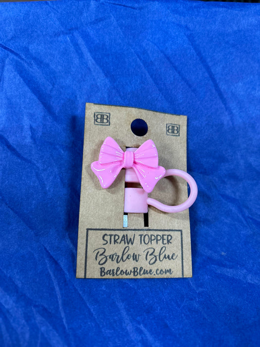 Bow Straw Toppers - 6 Colors!