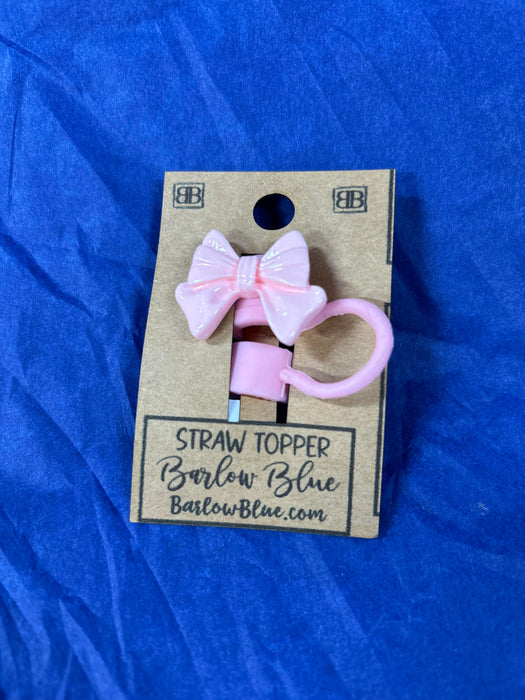 Bow Straw Toppers - 6 Colors!