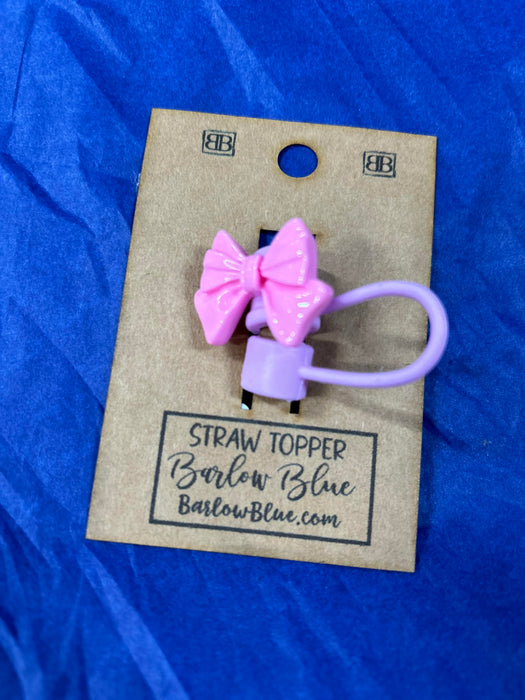 Bow Straw Toppers - 6 Colors!