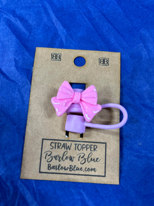 Bow Straw Toppers - 6 Colors!