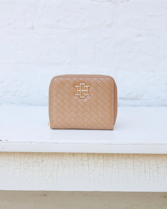 Blakely Wallet Woven Tan by Caroline Hill