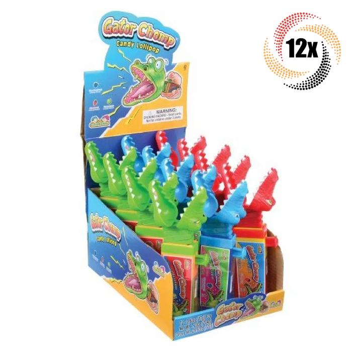 Kidsmania Gator Chomp- Lollipop Candy Available in 3 Flavors!