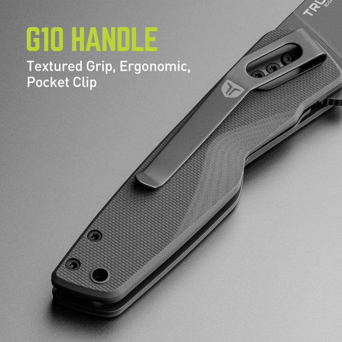 True Utility Gray EDC Fast Flip Knife