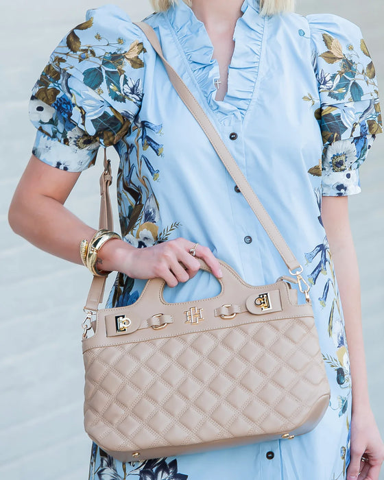 Savannah Handbag Latte DQ by Caroline Hill
