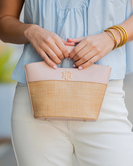 Emma Mini Tote Natural Blush by Caroline Hill