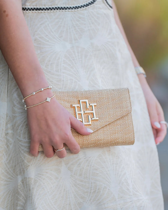 Carlington Clutch/Crossbody Natural VQ by Caroline Hill