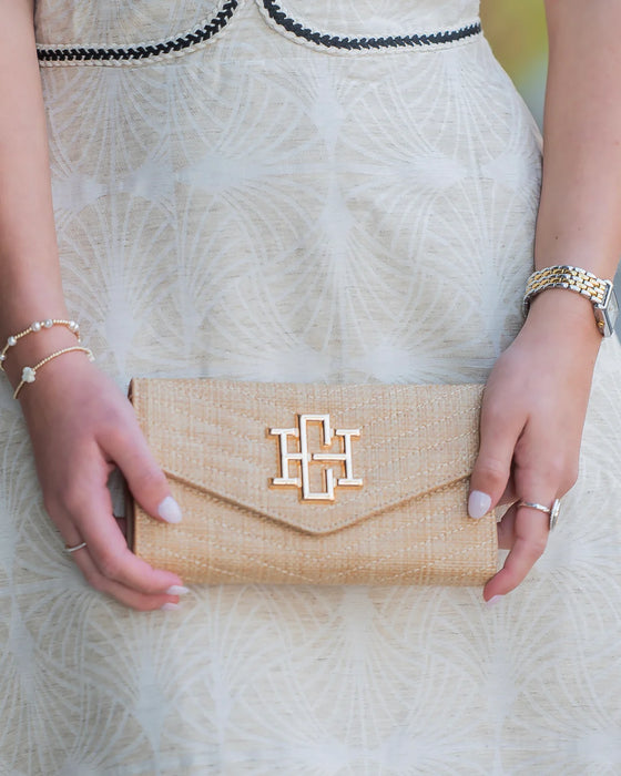 Carlington Clutch/Crossbody Natural VQ by Caroline Hill