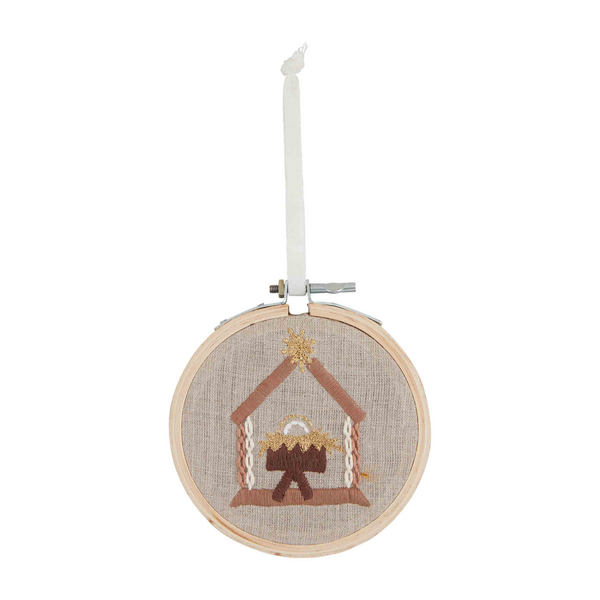 Embroidered Hoop Ornament- Available in 3 Styles!