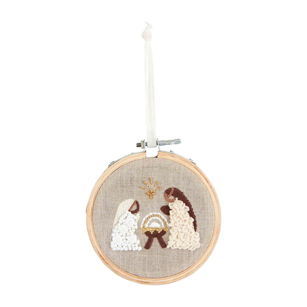 Embroidered Hoop Ornament- Available in 3 Styles!