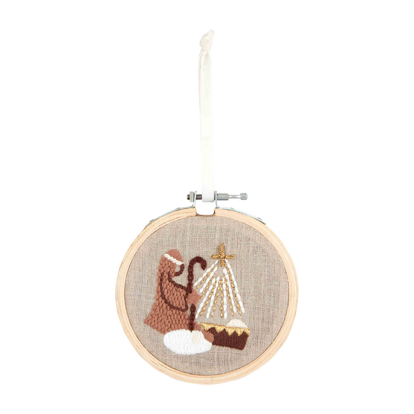 Embroidered Hoop Ornament- Available in 3 Styles!