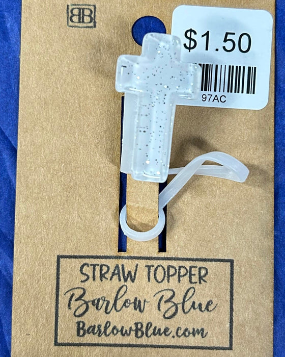 Cross Straw Toppers - 6 Colors!