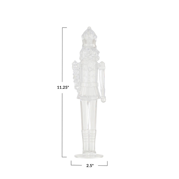 Clear Acrylic Nutcracker