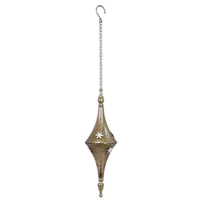 Metal Frosty Winter Christmas Ornament