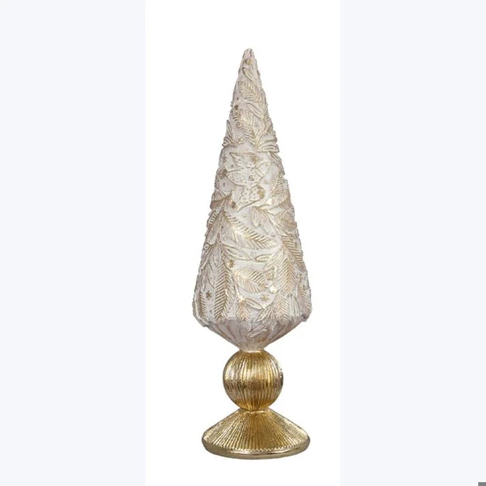 Resin Christmas Tree with Gold Detail