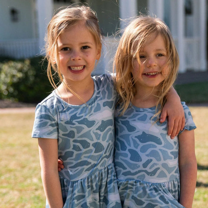 Youth & Toddler Moxie Dress – Seaside Camo by Burlebo