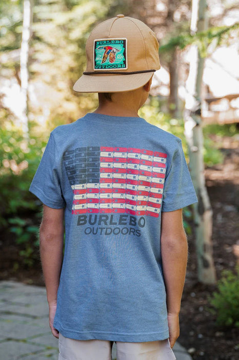 YOUTH Shotgun Shell Flag Burlebo Tee