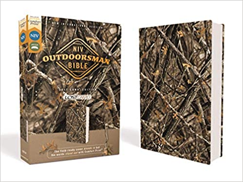 NIV, Outdoorsman Bible, Lost Camo Edition, Leathersoft, Red Letter