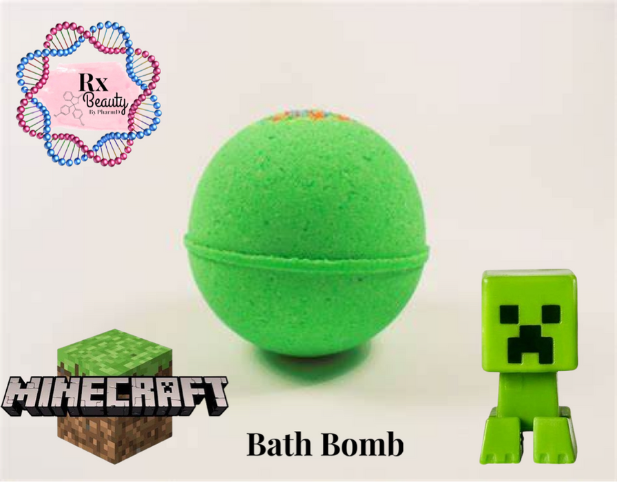 Mine Craft Suprise Kid's Bath Bomb With Toy Inside.