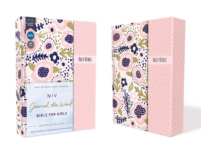NIV, JOURNAL THE WORD BIBLE FOR GIRLS, DOUBLE-COLUMN, HARDCOVER, PINK, MAGNETIC CLOSURE, RED LETTER, COMFORT PRINT REFLECT, TAKE NOTES, OR CREATE ART NEXT TO YOUR FAVORITE VERSES