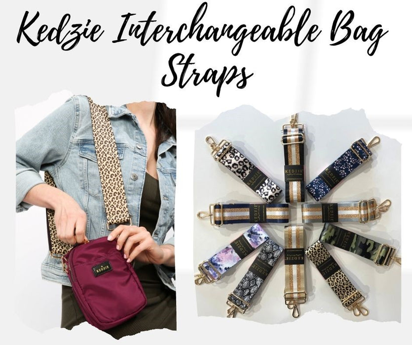 Interchangeable Purse / Bag Strap. Colorful Guitar Strap — Barlow Blue