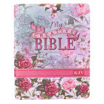Pink Floral Creative Journaling Bible for Girls.  KJV
