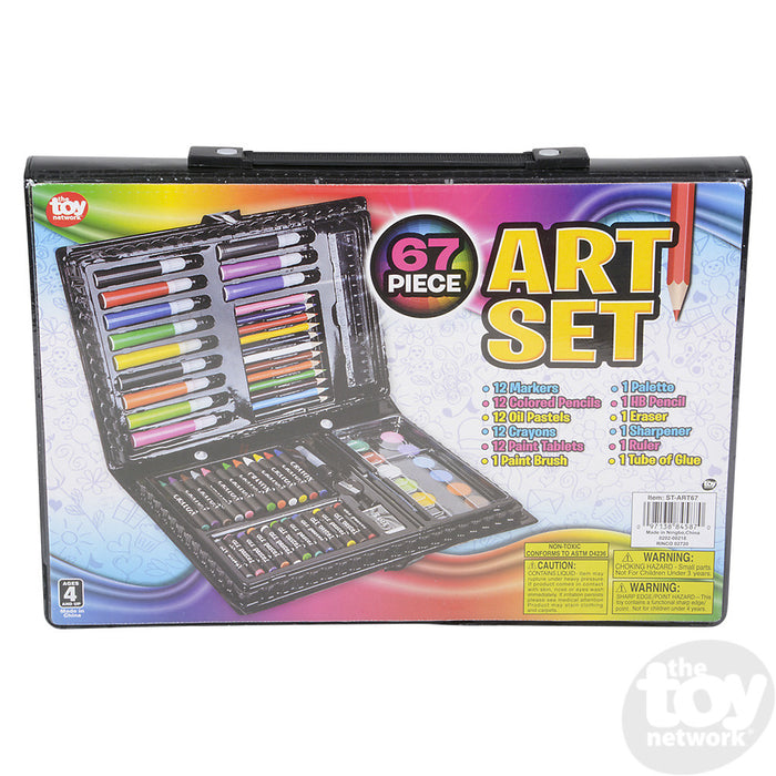 67 Piece Art Set.  Perfect for bible journaling or coloring books.