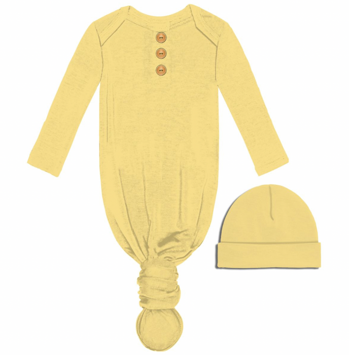Infant Gown and Beanie Set (Multiple Colors Available)