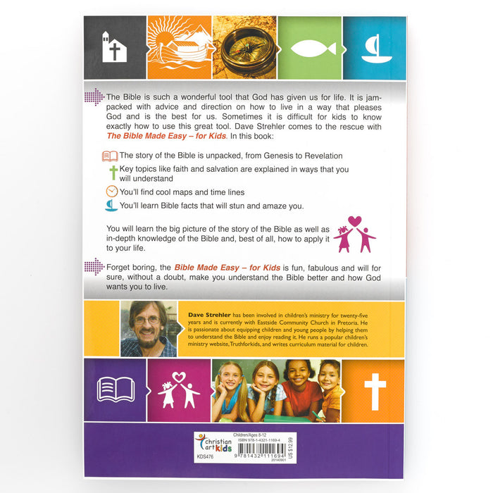 The Bible Made Easy For Kids.  375 Interactive Pages for Ages 8-12.