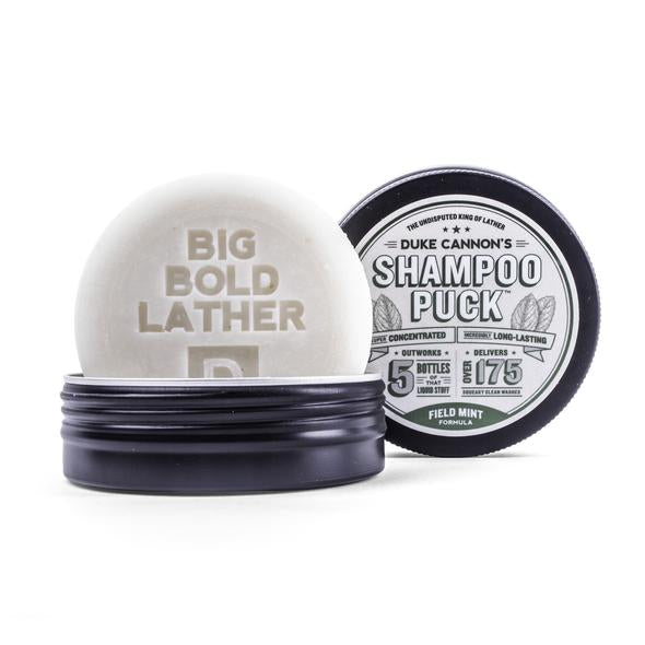 Shampoo Puck by Duke Cannon.  It will outlast 5 bottles of shampoo.  It has 175 washes!