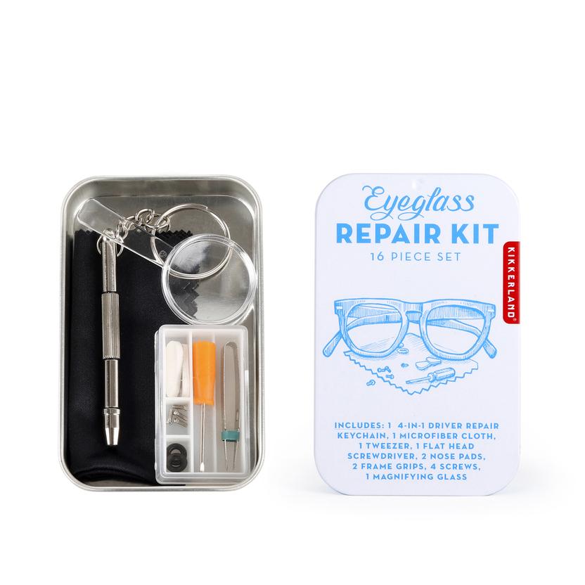 Eyeglass Repair Kit in a Small Tin — Barlow Blue