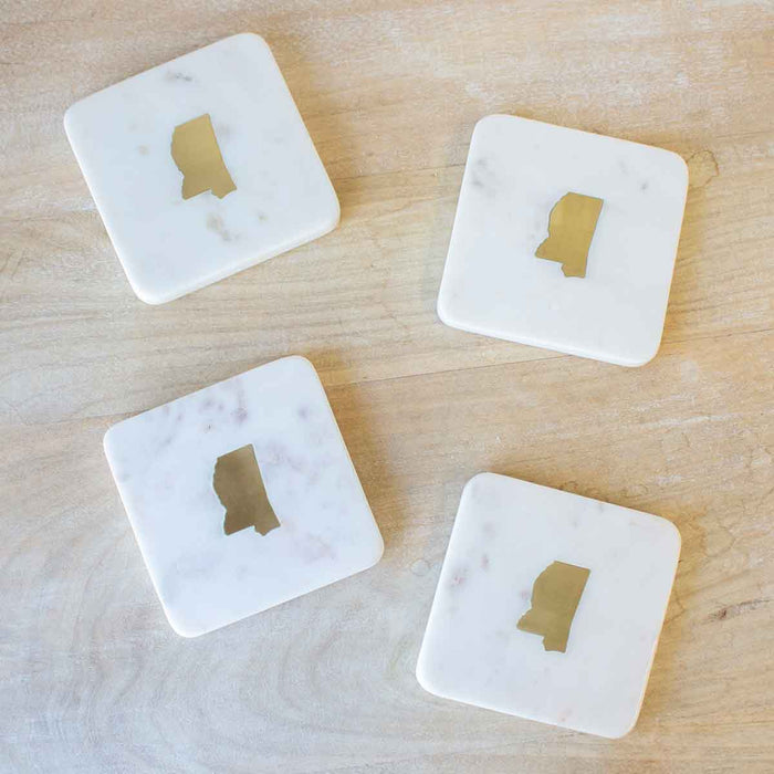 MS Marble Coasters - Set of 4