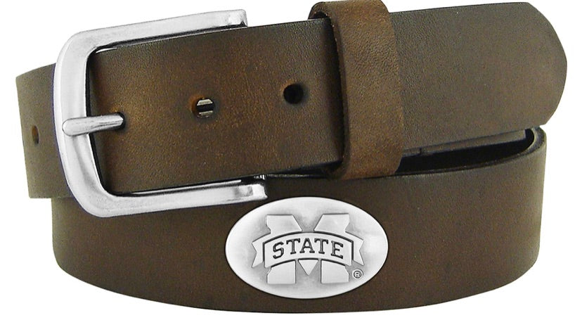 Collegiate Leather Belt - 2 Styles!