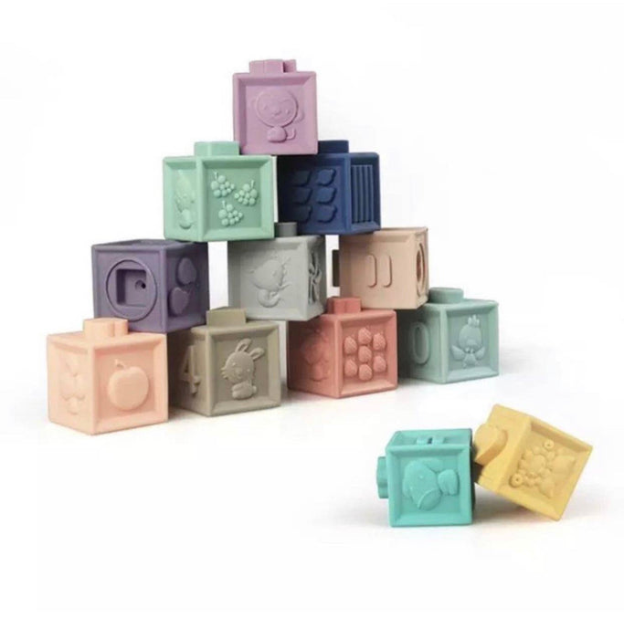 Building Block Teether & Bath Toy