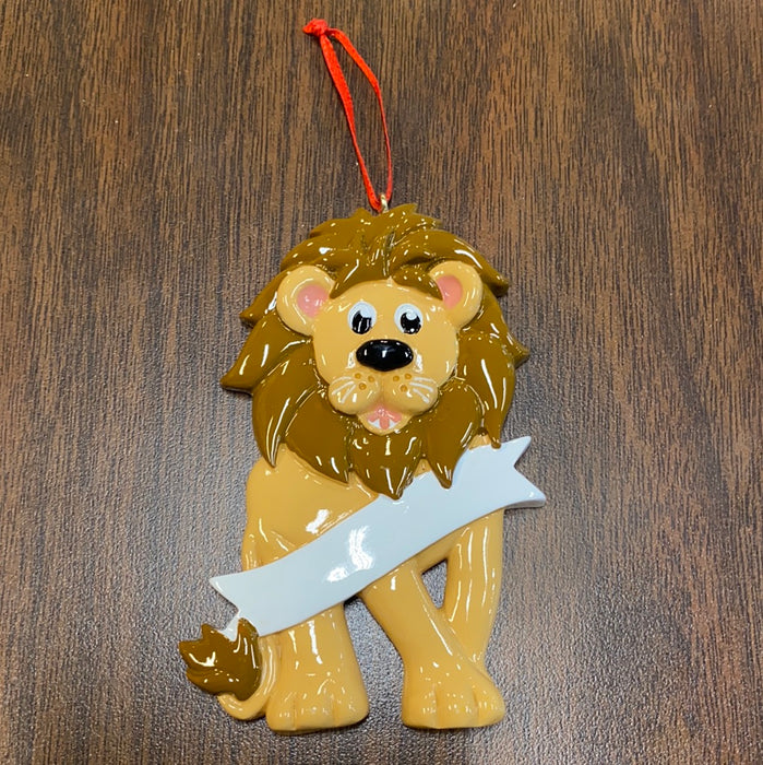 Lion. Personalized Ornament.