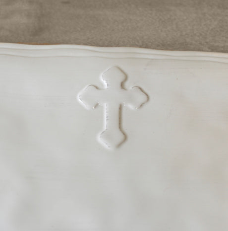White Cross Platter