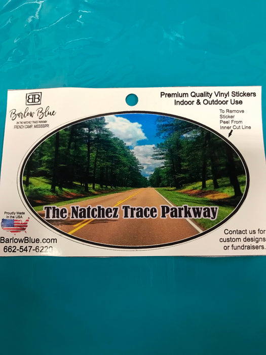 The Natchez Trace Parkway Road Decal