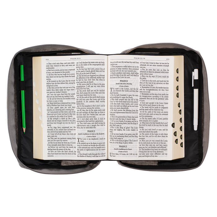 My Light and Salvation Gray Bible Cover
