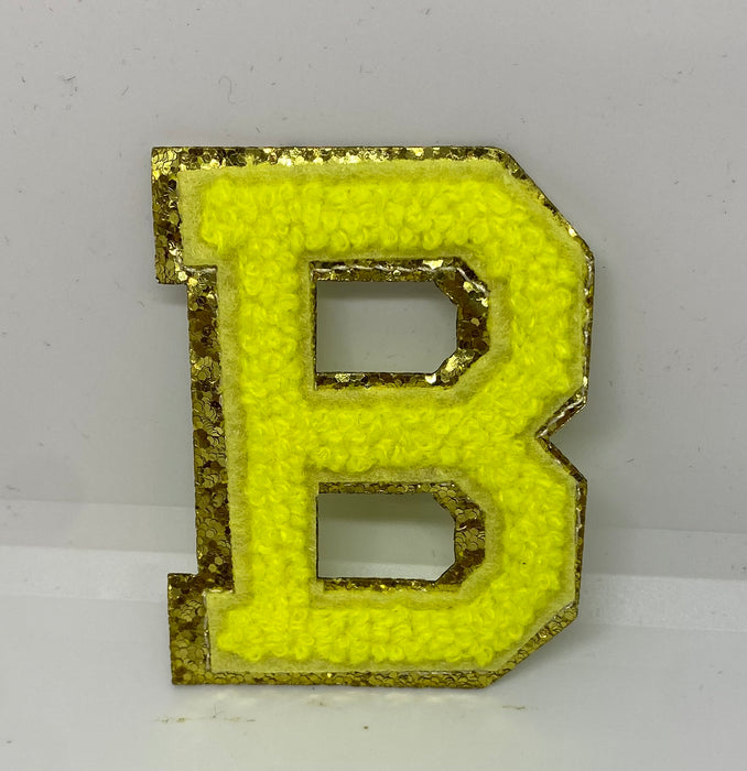 Hot Pink Letter Iron On Patches — Barlow Blue