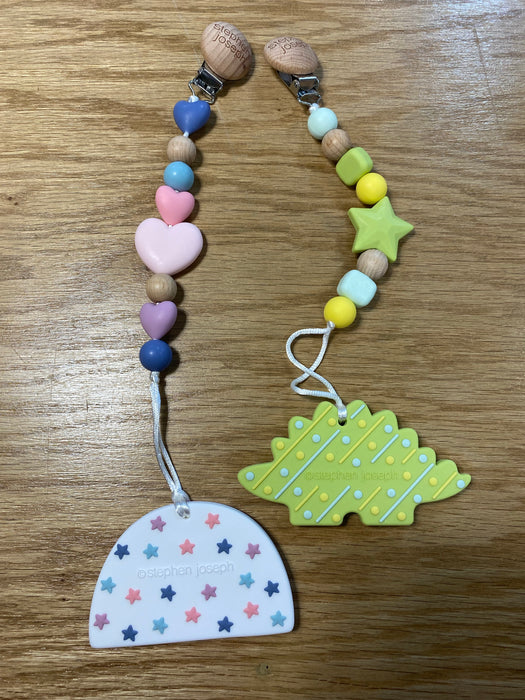 Silicone Pacifier Clip and Teether