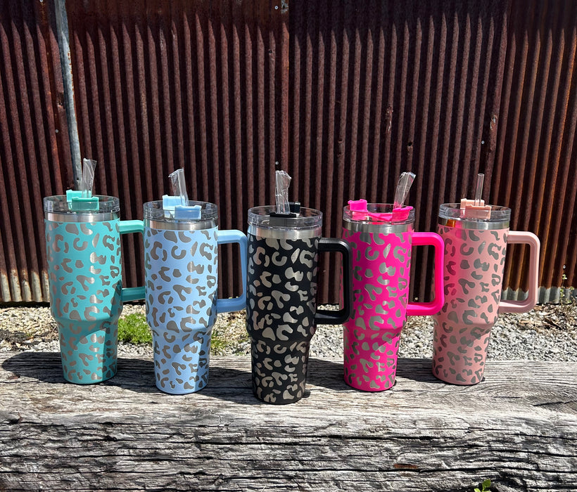 Straw Cup Replacement Straws Tumbler Leopard Straws Iced - Temu