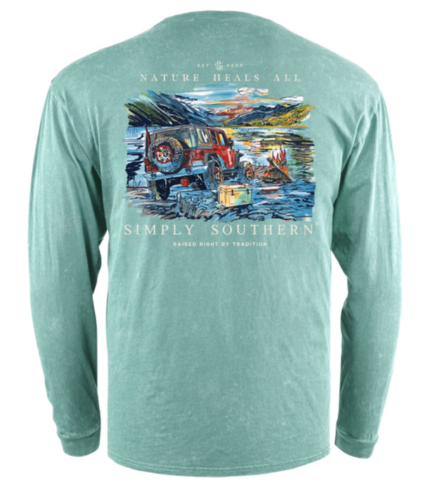 Nature Heals All Men’s Long Sleeve Tee by Simply Southern