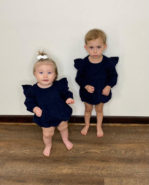 Maizy Bubble (0-24months) - NAVY!