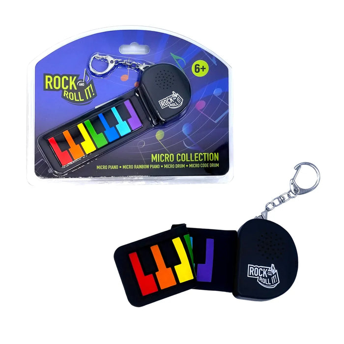 Rock & Roll it - Micro Rainbow Piano Keychain