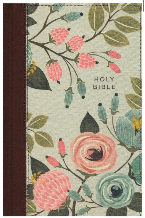 NIV Thinline Bible All Over Floral.
