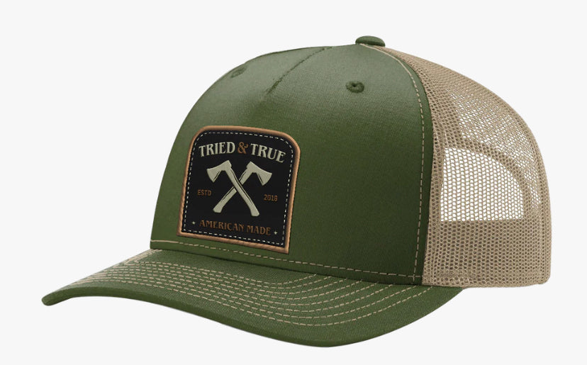 Axe Cross Patch Men's Hat - 4 Colors!